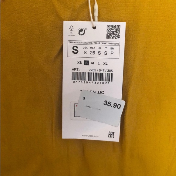 Zara long sleeve blouse with buttons - Picture 7 of 7